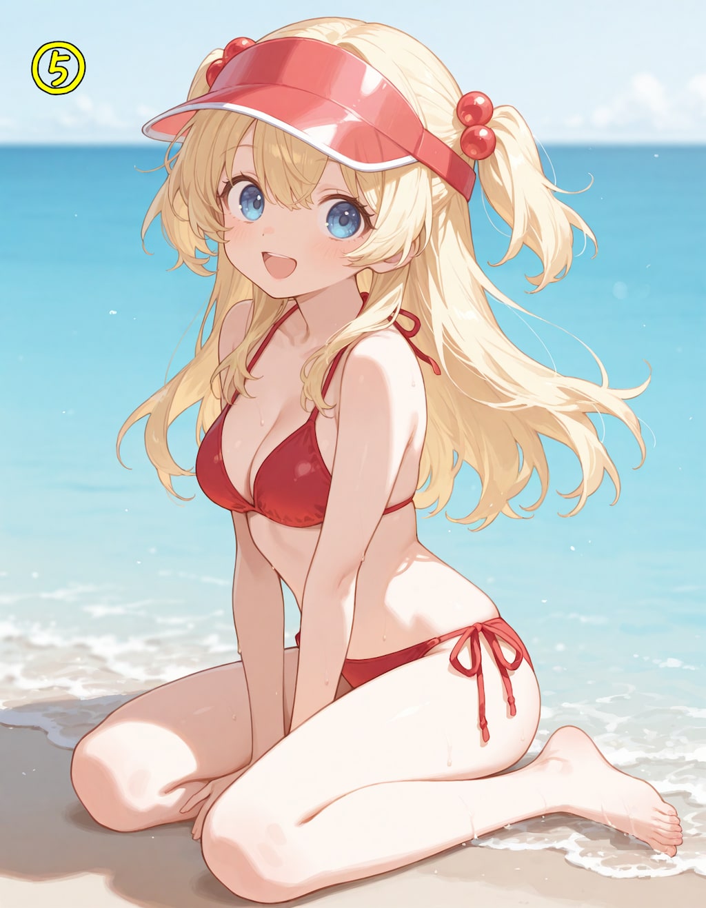 【プロンプト】yokozuwari（横座り）