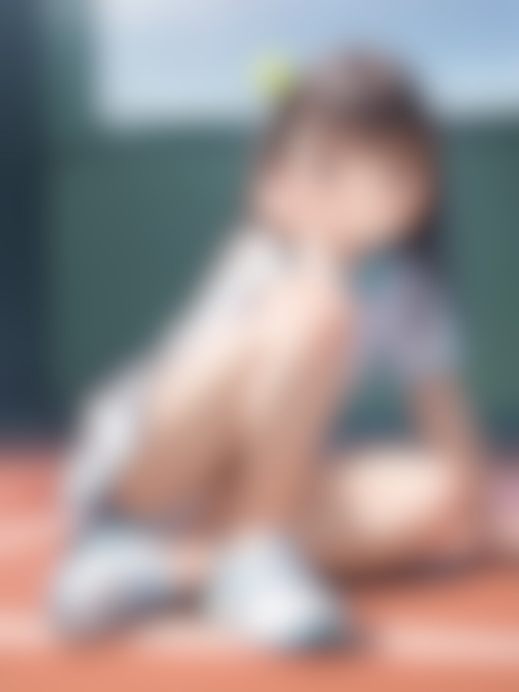 【サンプル】〇リJ〇ちゃんたちがテニスウェアでアンスコ見せ（10枚）