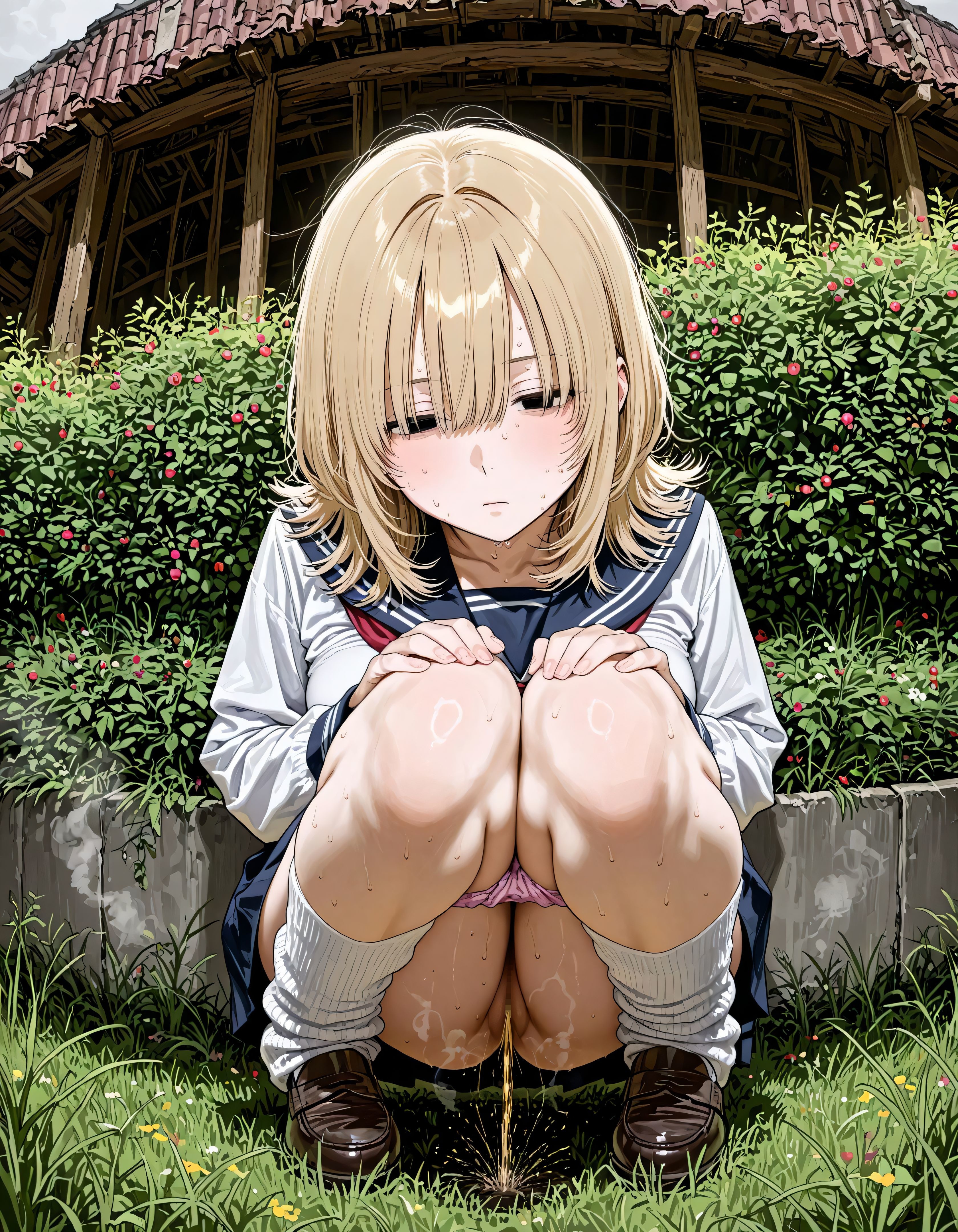 制服とお花摘み