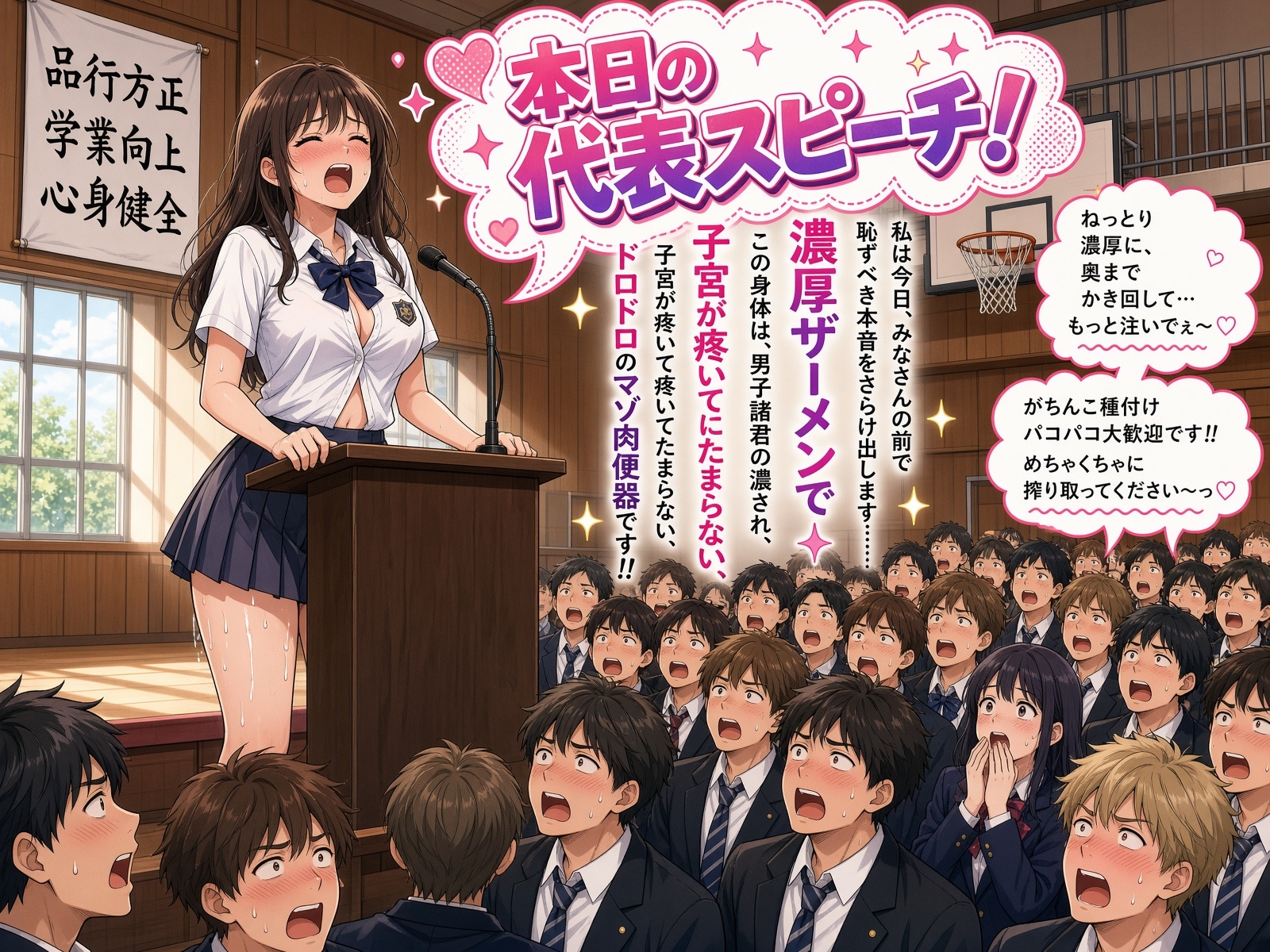 代表女子生徒の隠語スピーチ