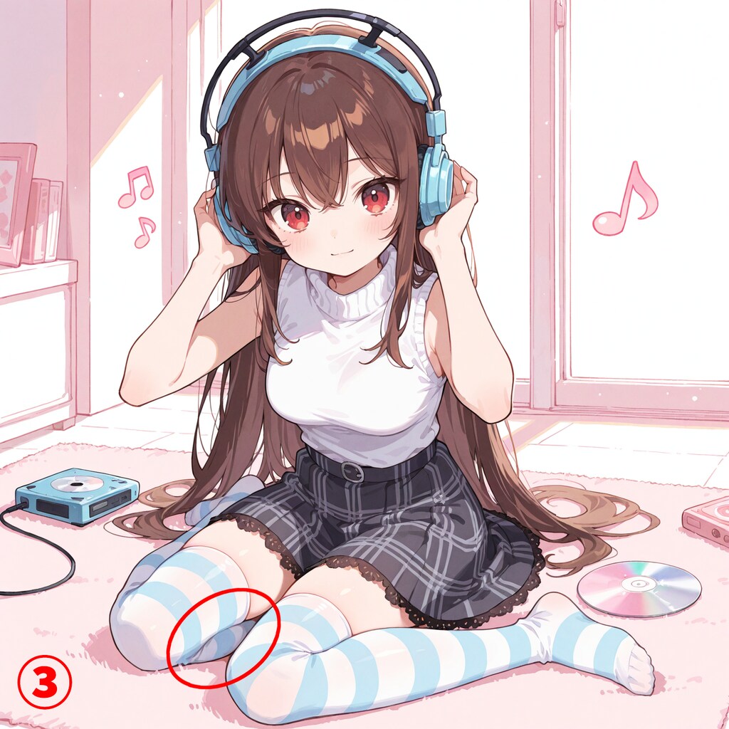 【制作過程】完成イラストで気になるところ