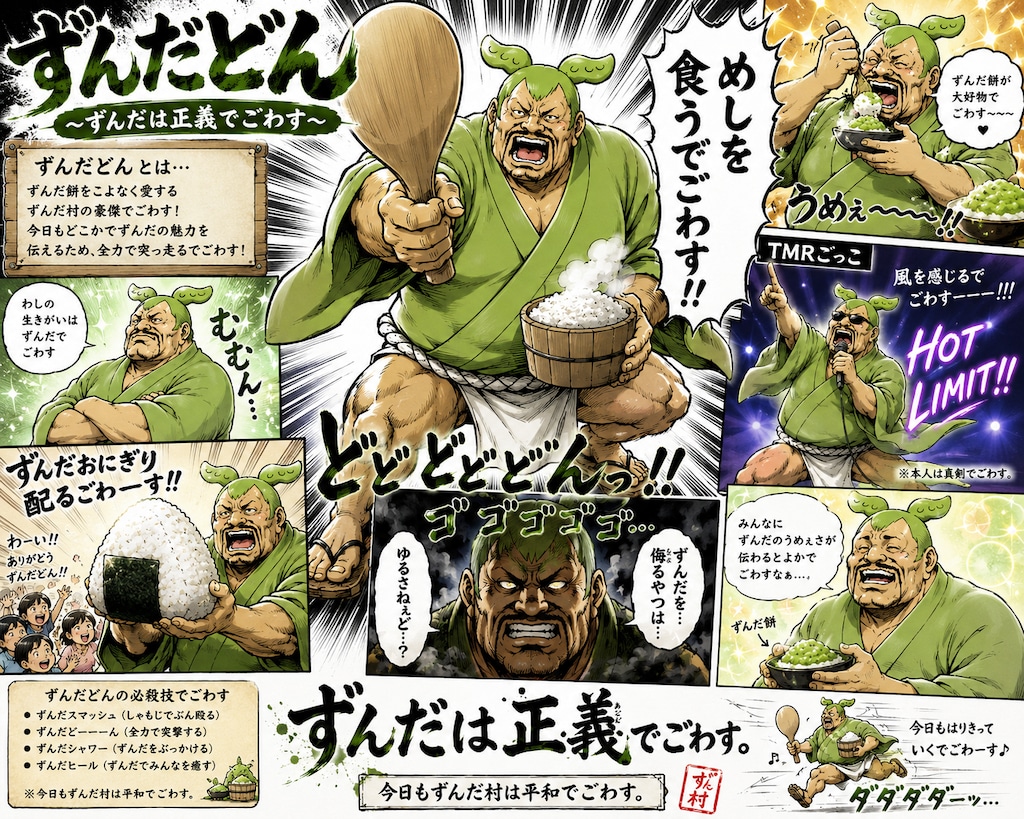 ずんだどん、今日も走る。