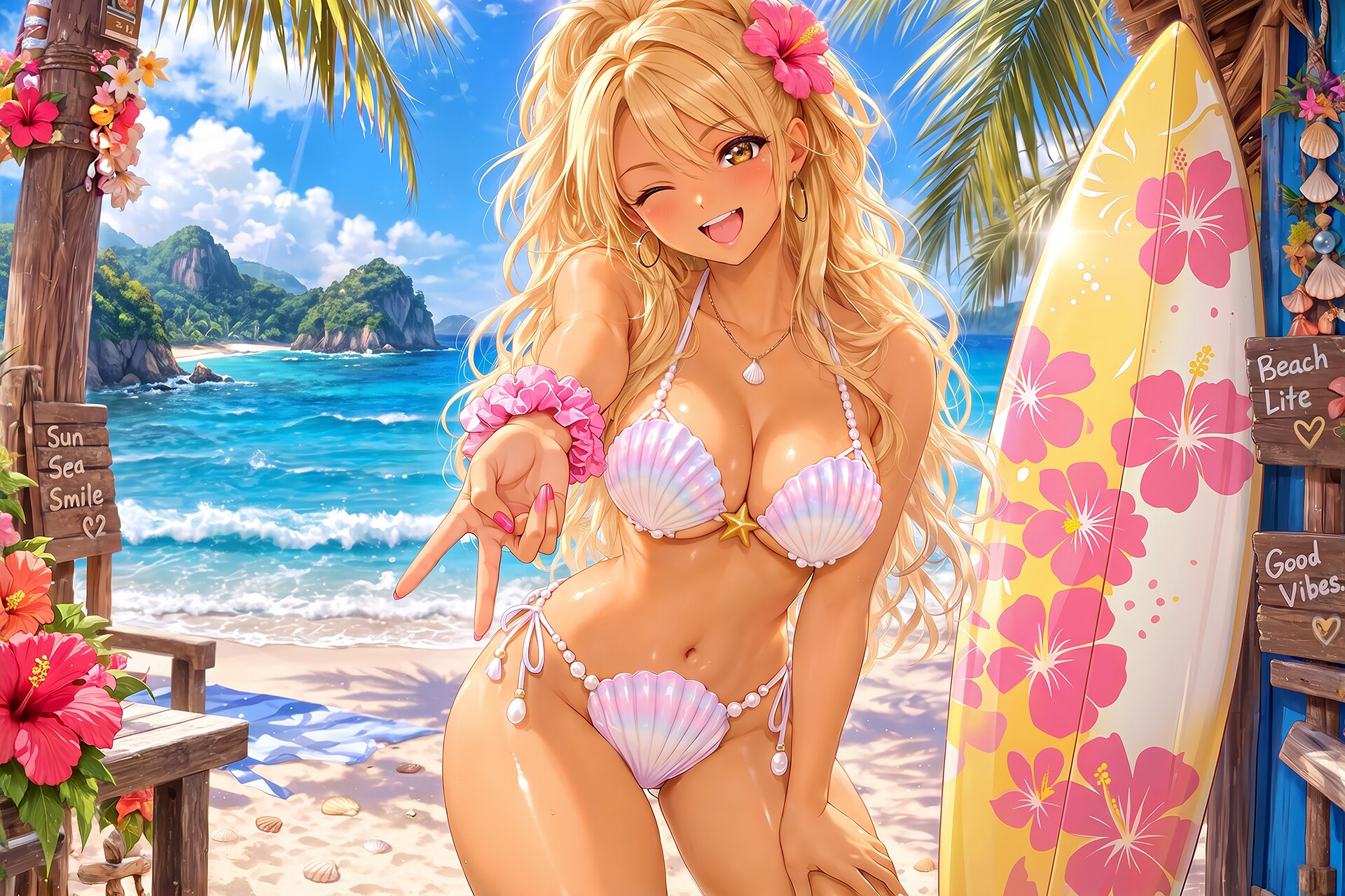 シェル ビキニ ギャル
