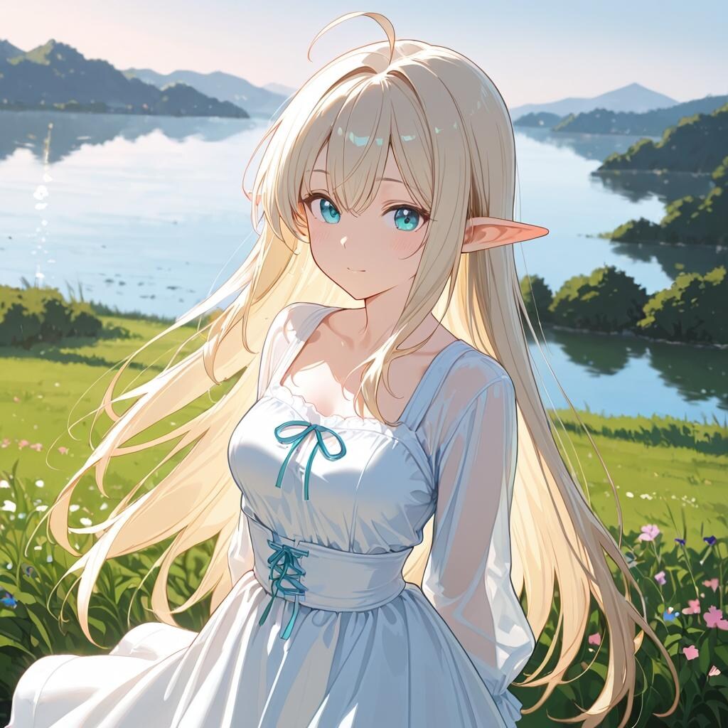 +エルフとスローライフ風+