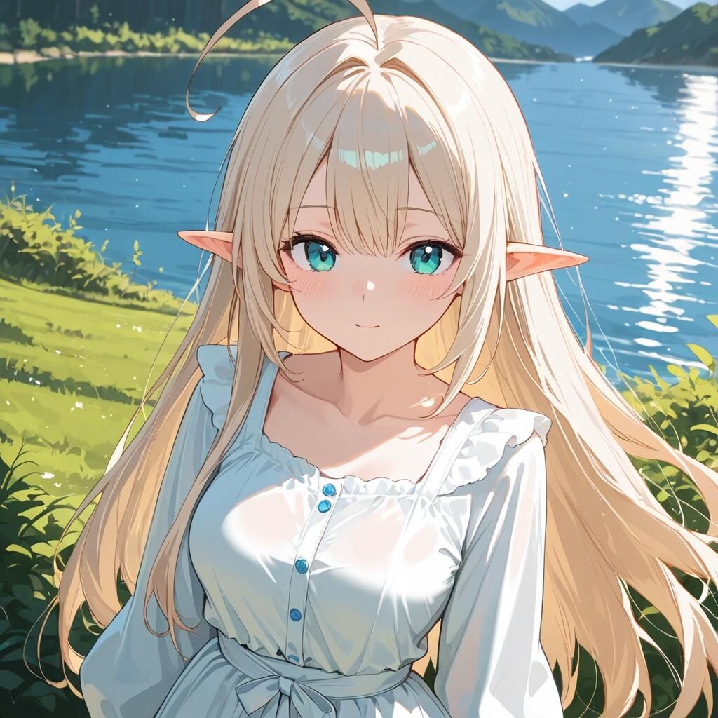 +エルフとスローライフ風+