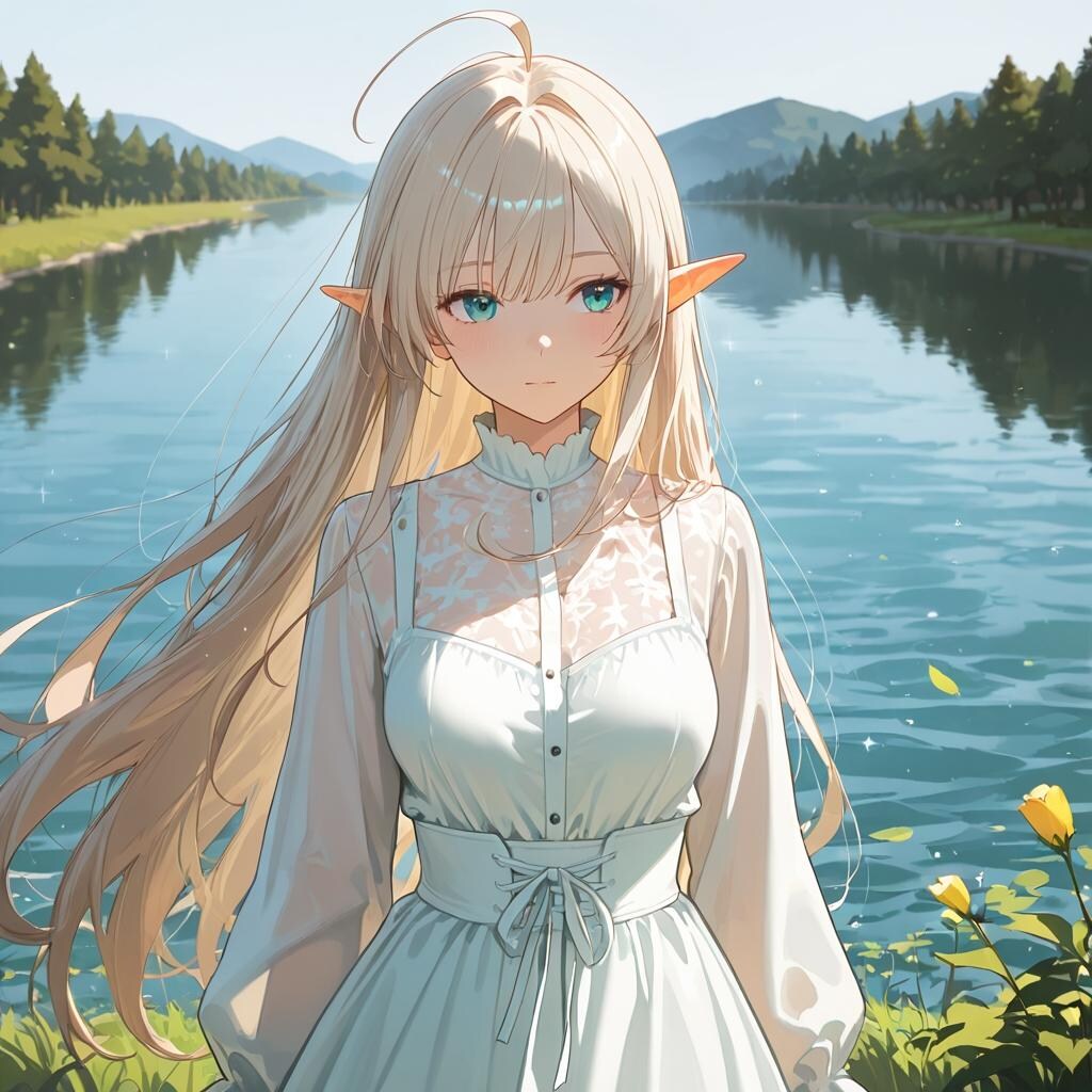 +エルフとスローライフ風+