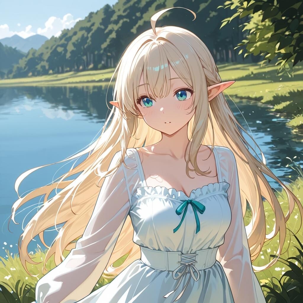 +エルフとスローライフ風+