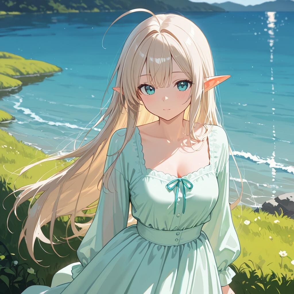 +エルフとスローライフ風+