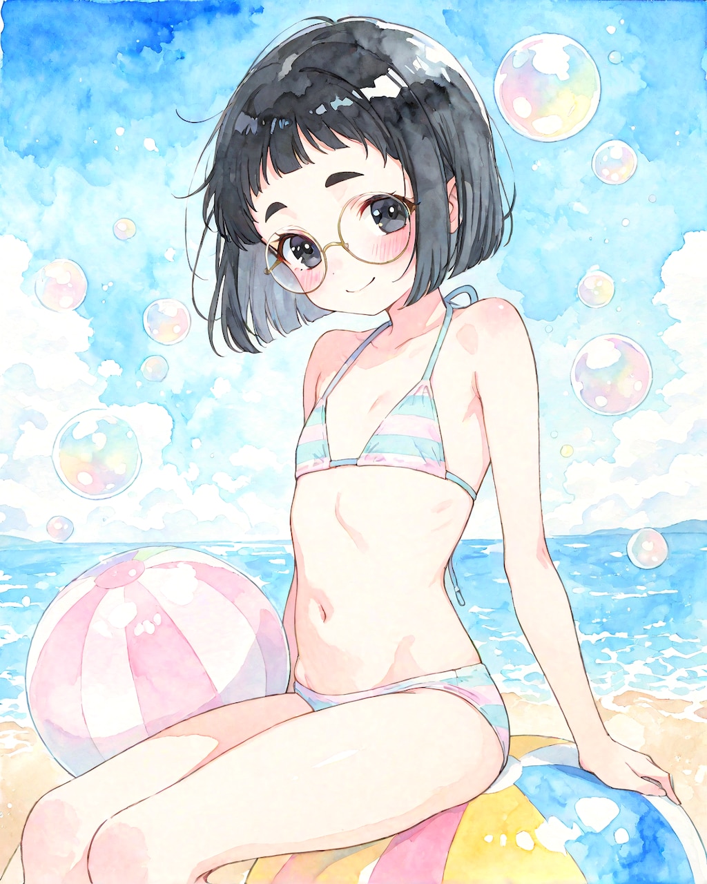 パステルビキニめがねちゃん