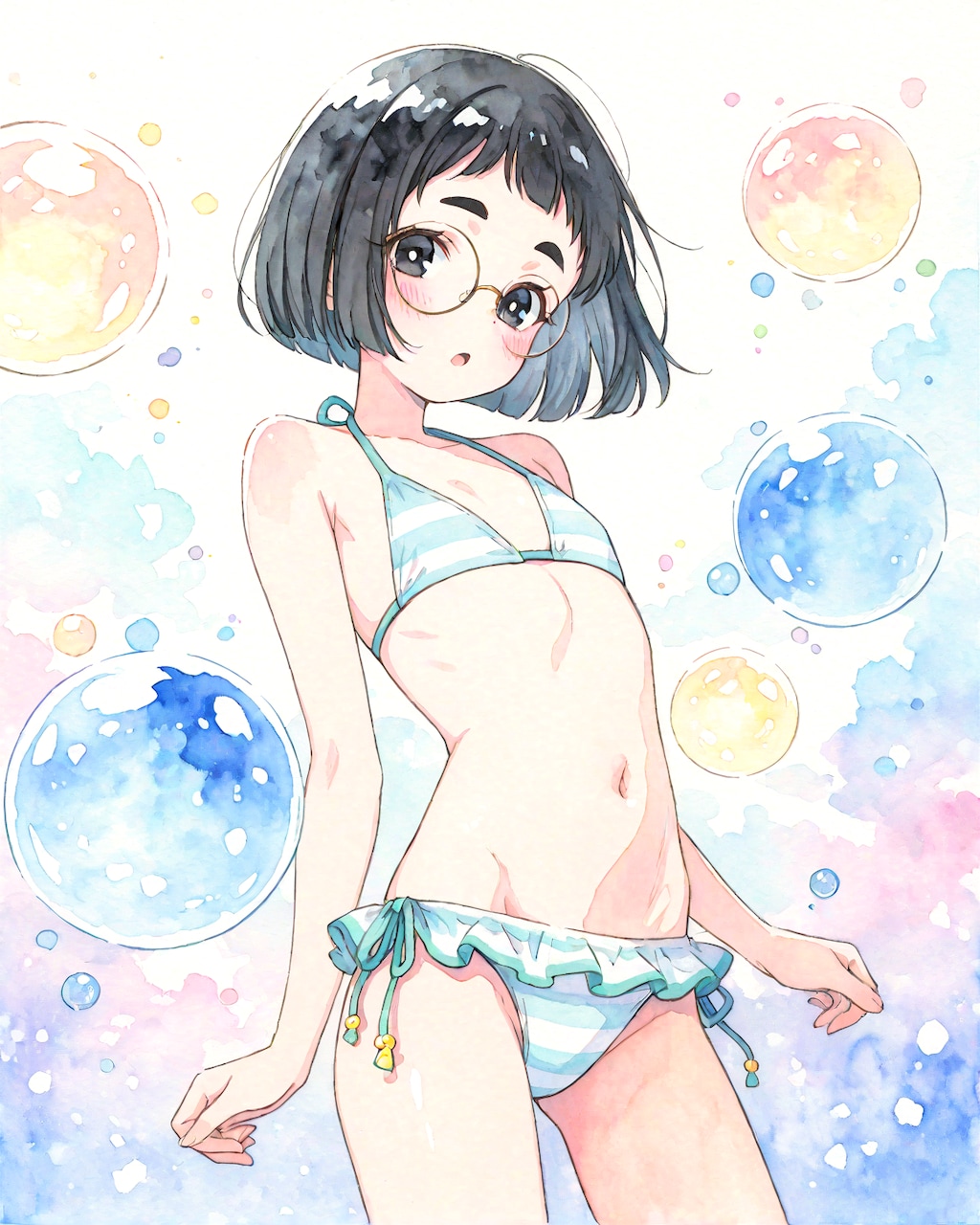 パステルビキニめがねちゃん