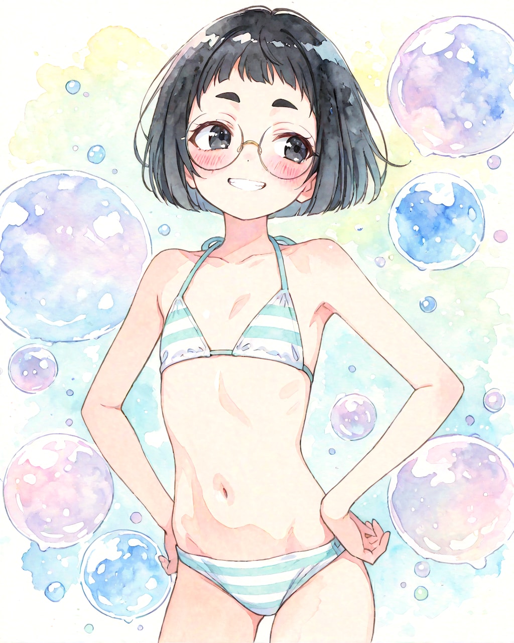 パステルビキニめがねちゃん