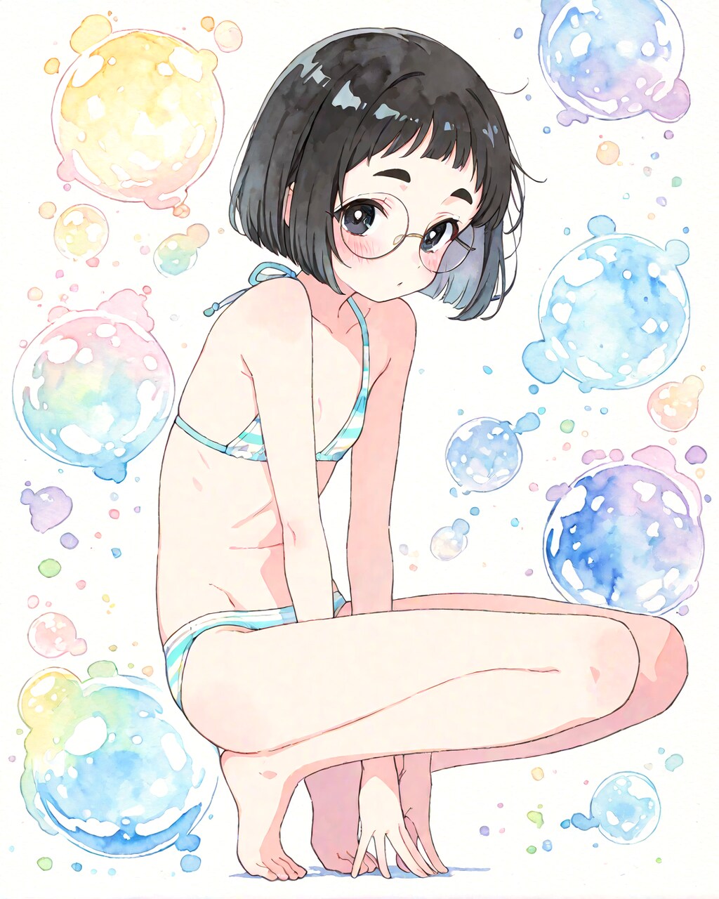パステルビキニめがねちゃん