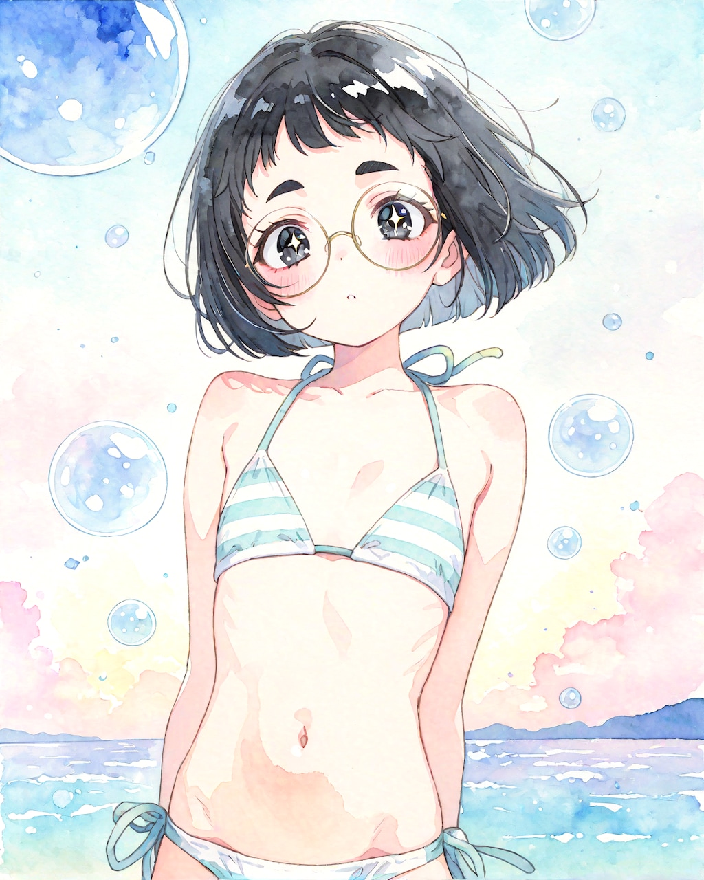 パステルビキニめがねちゃん
