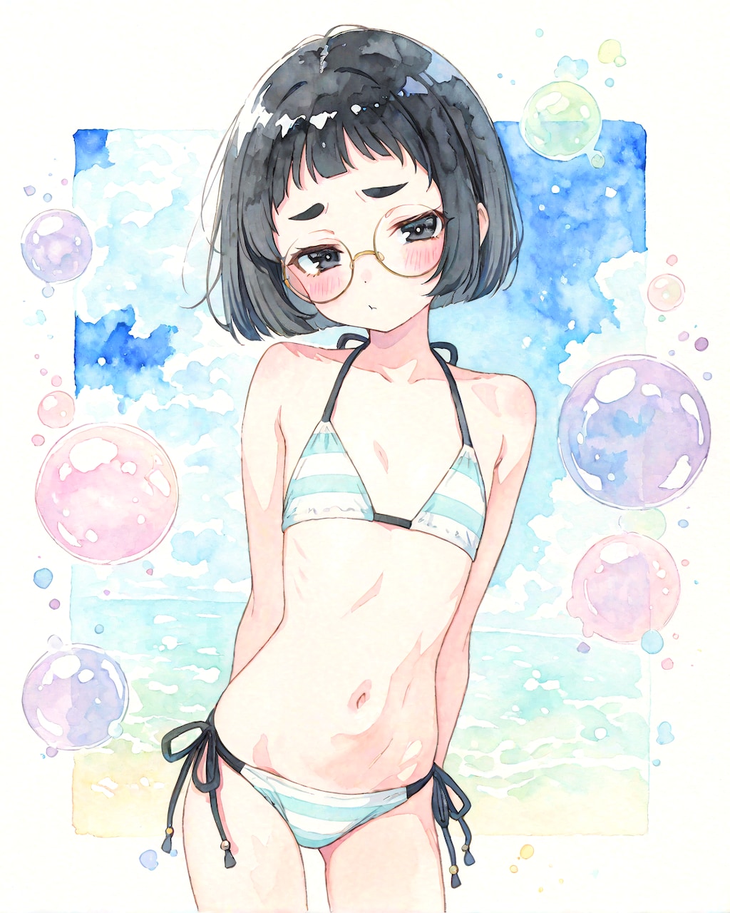 パステルビキニめがねちゃん