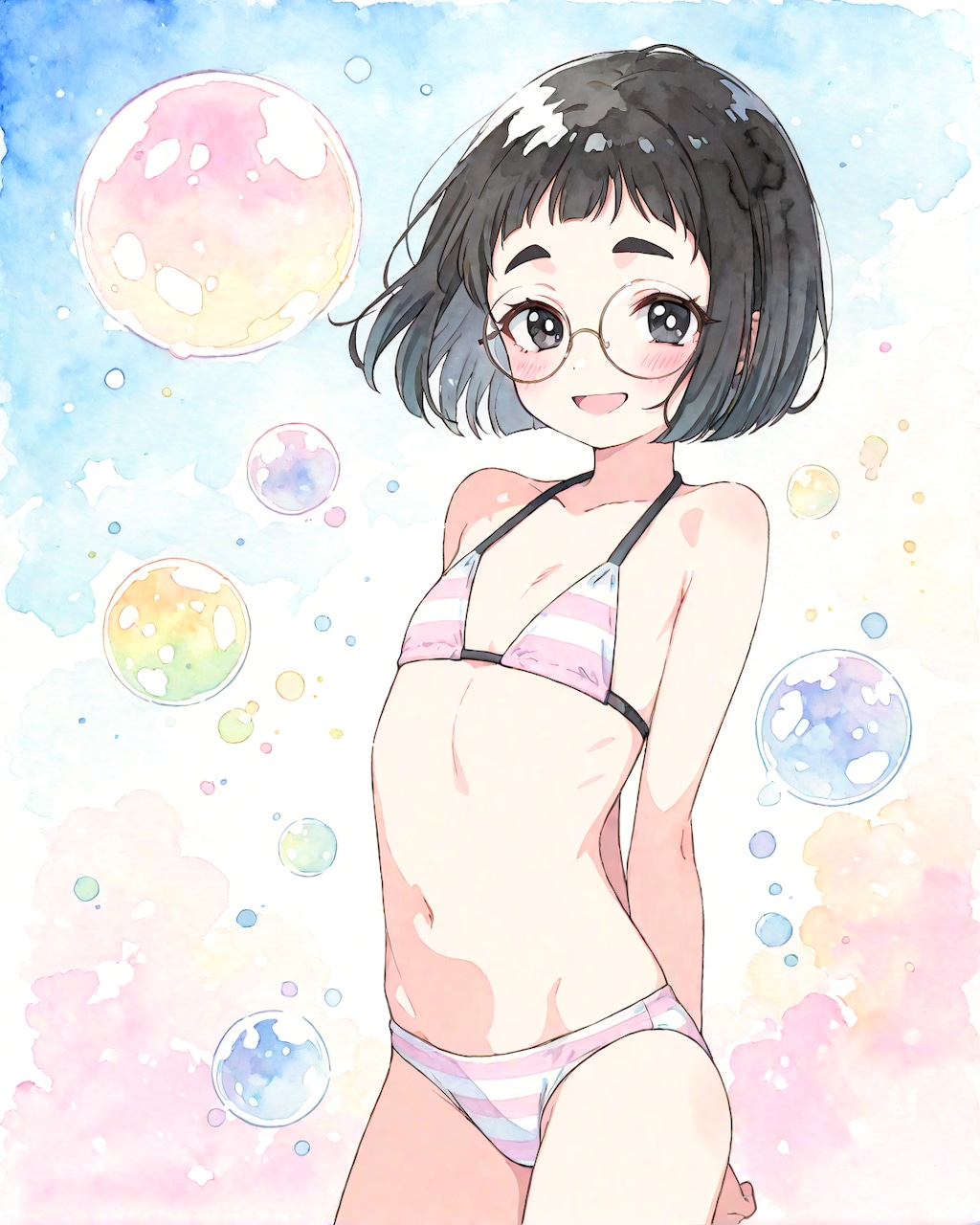 パステルビキニめがねちゃん