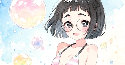 パステルビキニめがねちゃん