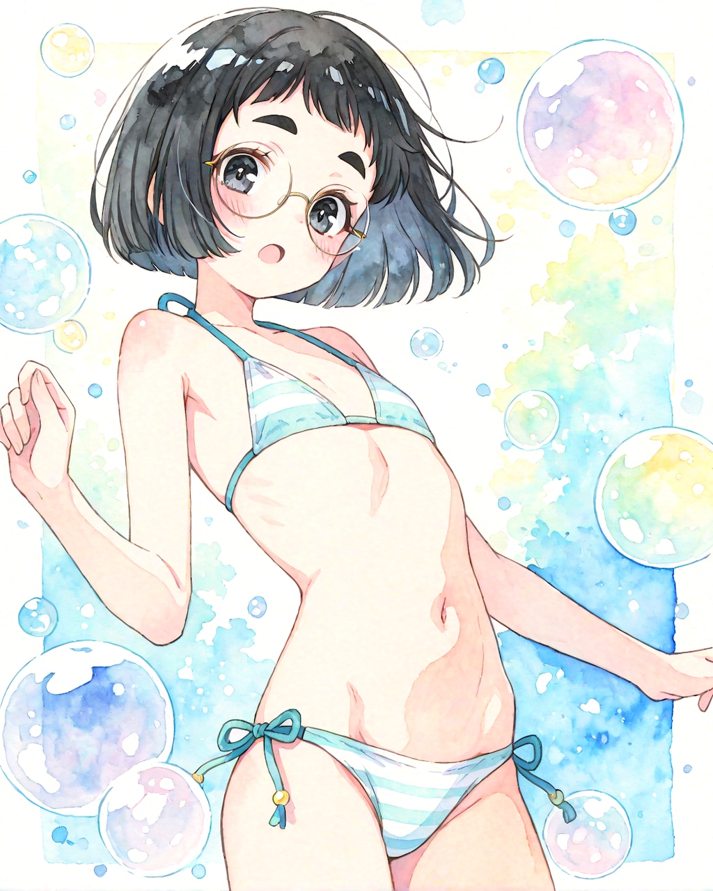 パステルビキニめがねちゃん