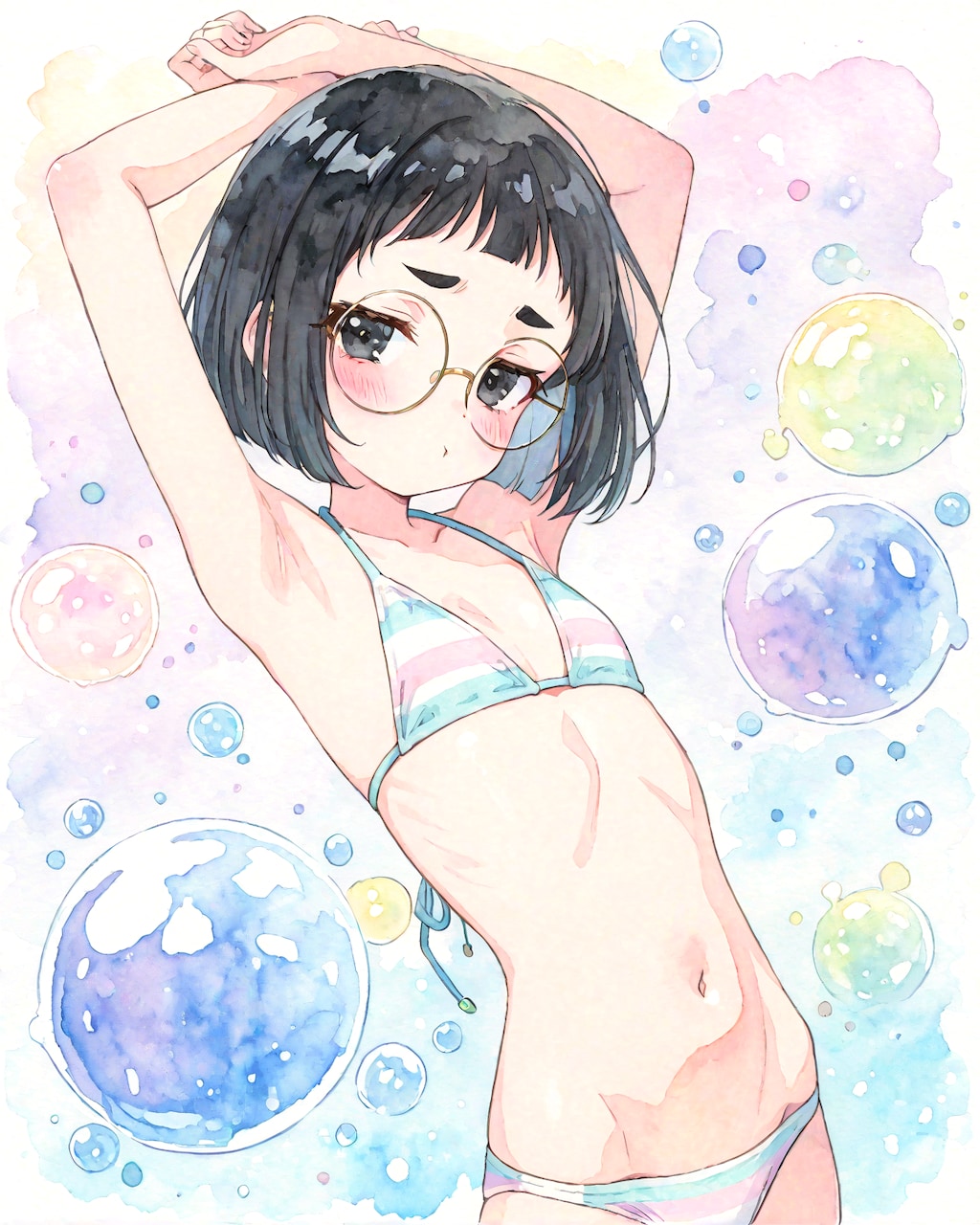 パステルビキニめがねちゃん
