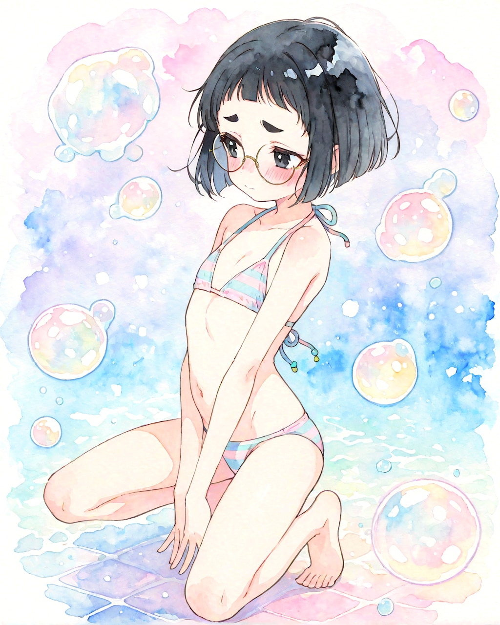 パステルビキニめがねちゃん
