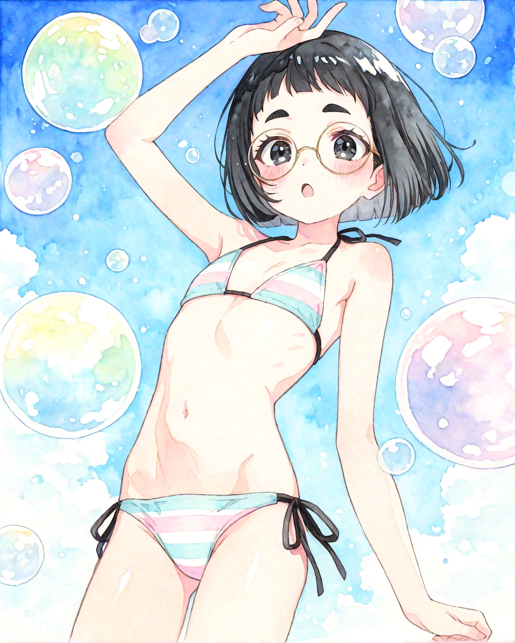 パステルビキニめがねちゃん