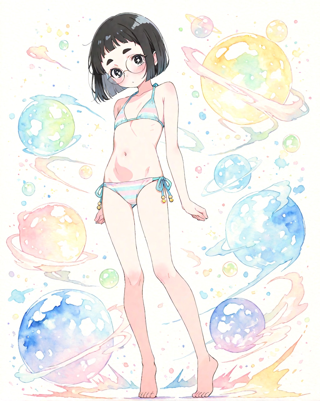 パステルビキニめがねちゃん
