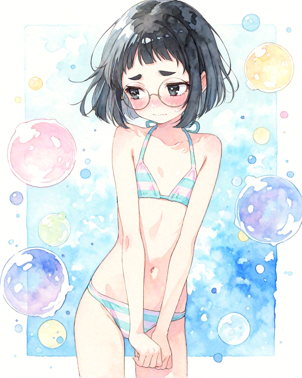 パステルビキニめがねちゃん