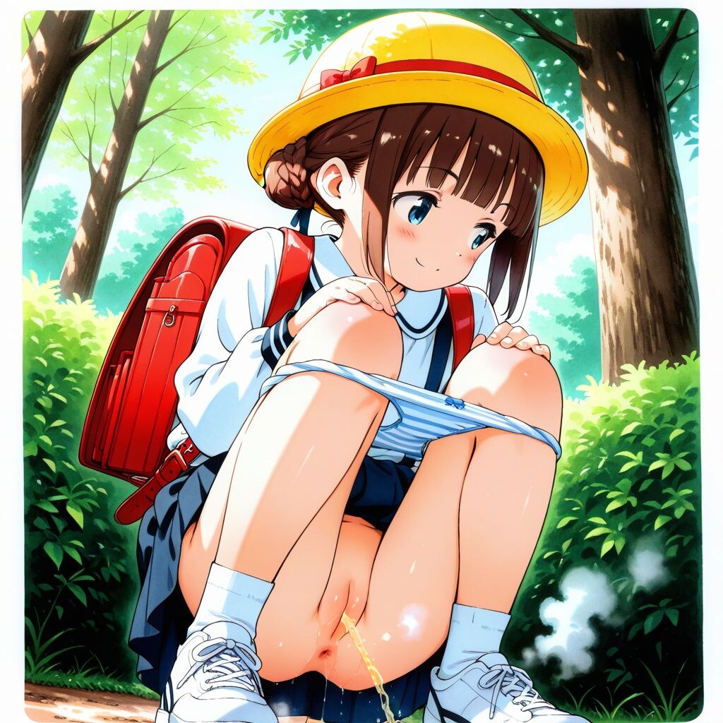 帰り道でおしっこ