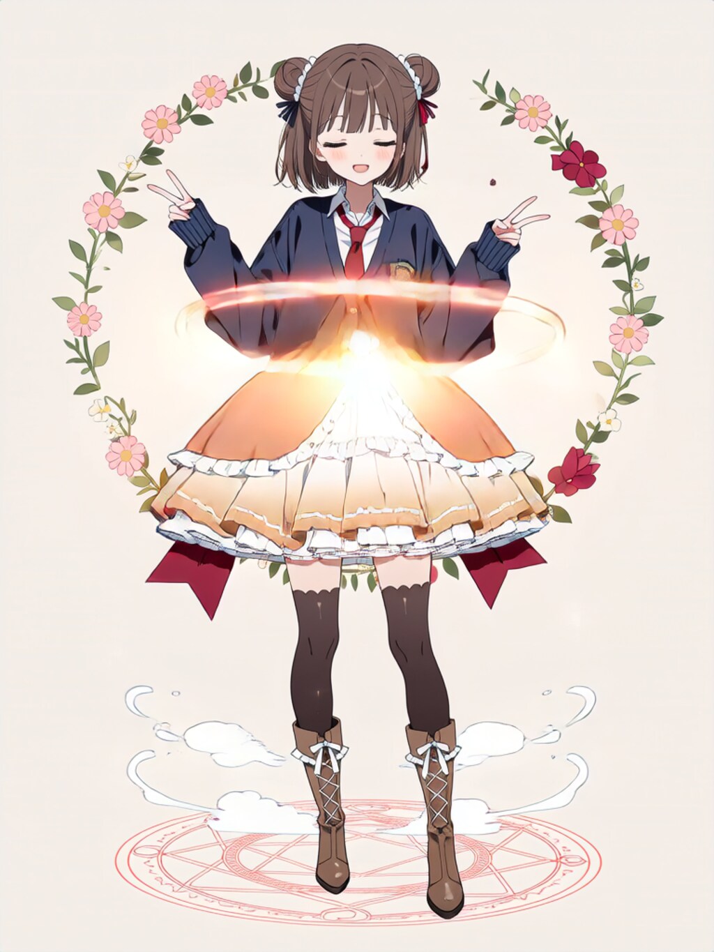 変身！魔法少女 ふかめちゃん【パラパライラスト】