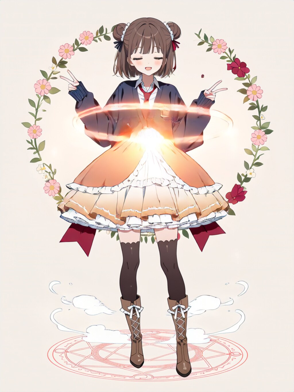 変身！魔法少女 ふかめちゃん【パラパライラスト】