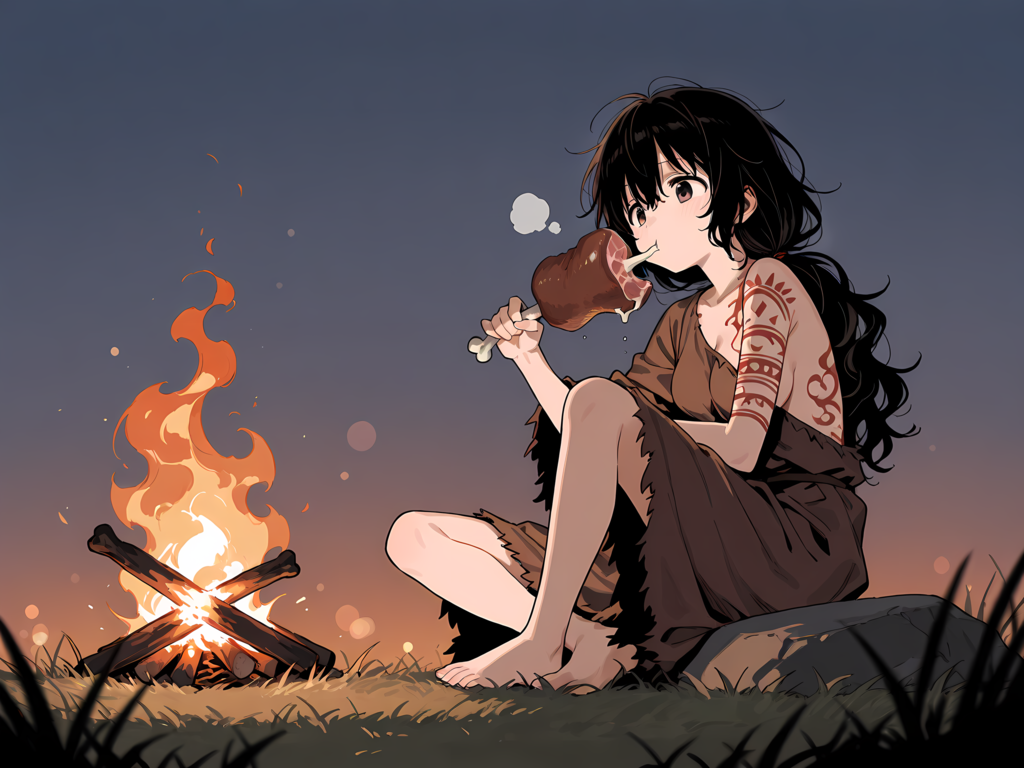 マンガ肉を食べる