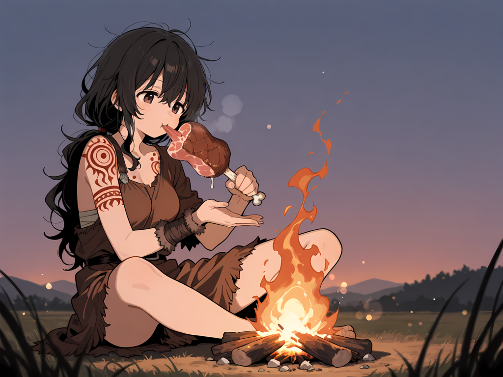 マンガ肉を食べる