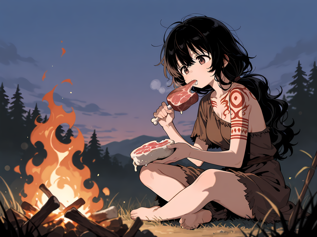 マンガ肉を食べる