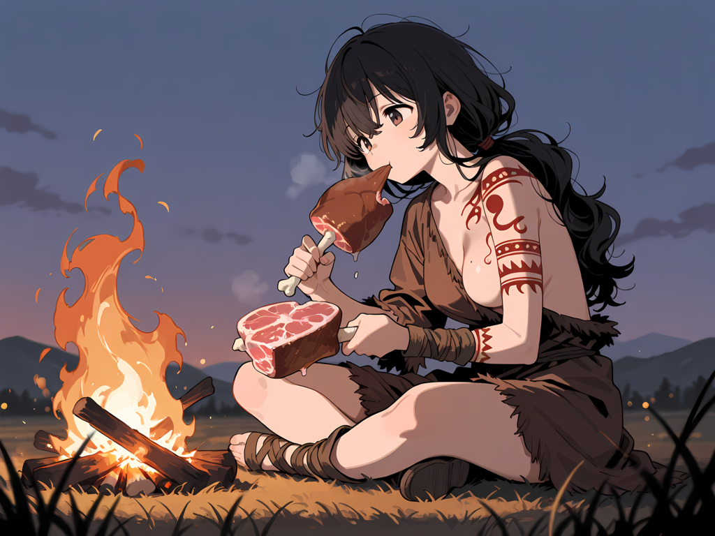マンガ肉を食べる