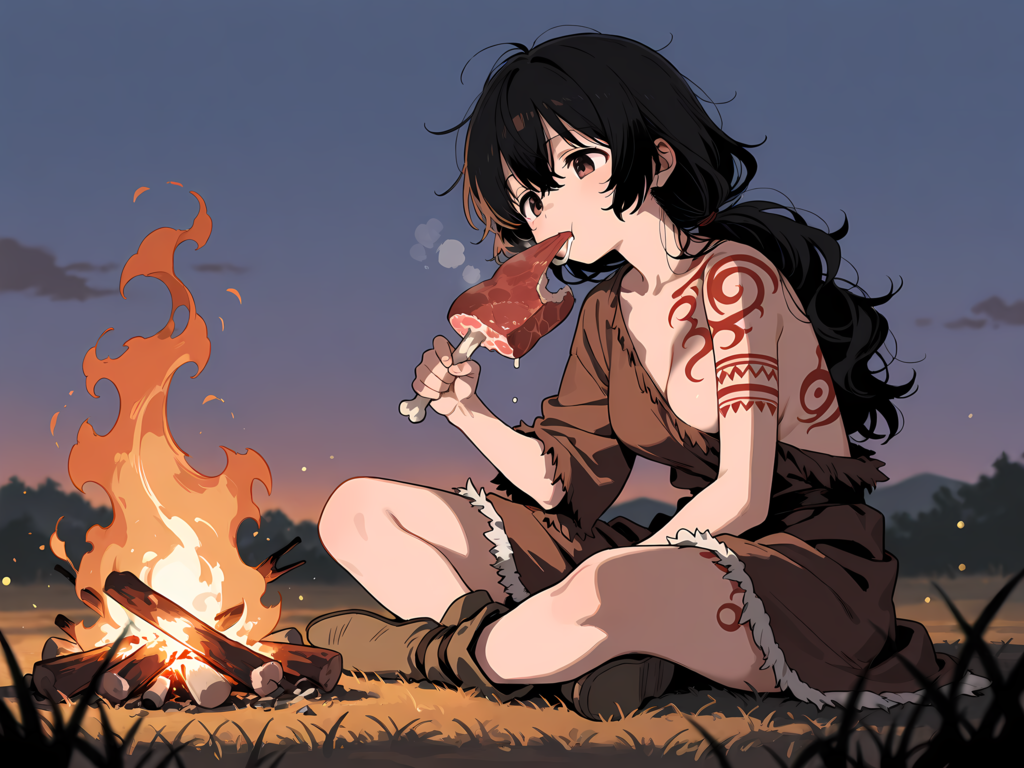 マンガ肉を食べる