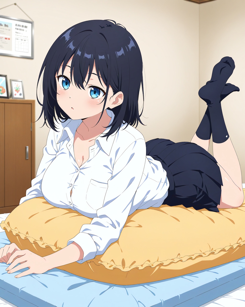 大きい黒髪の子