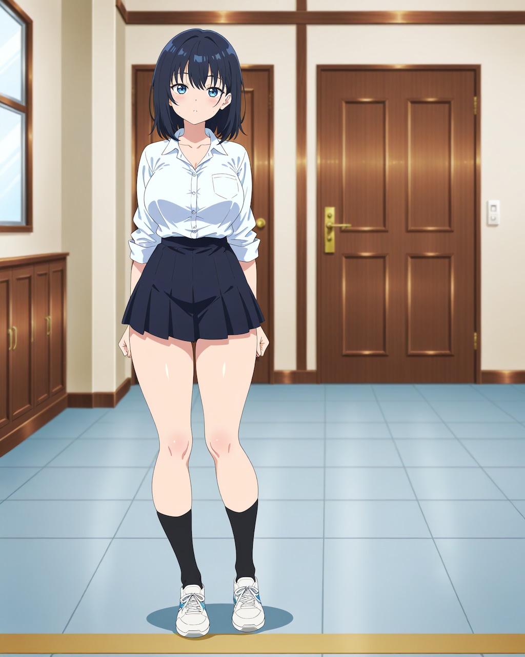 大きい黒髪の子