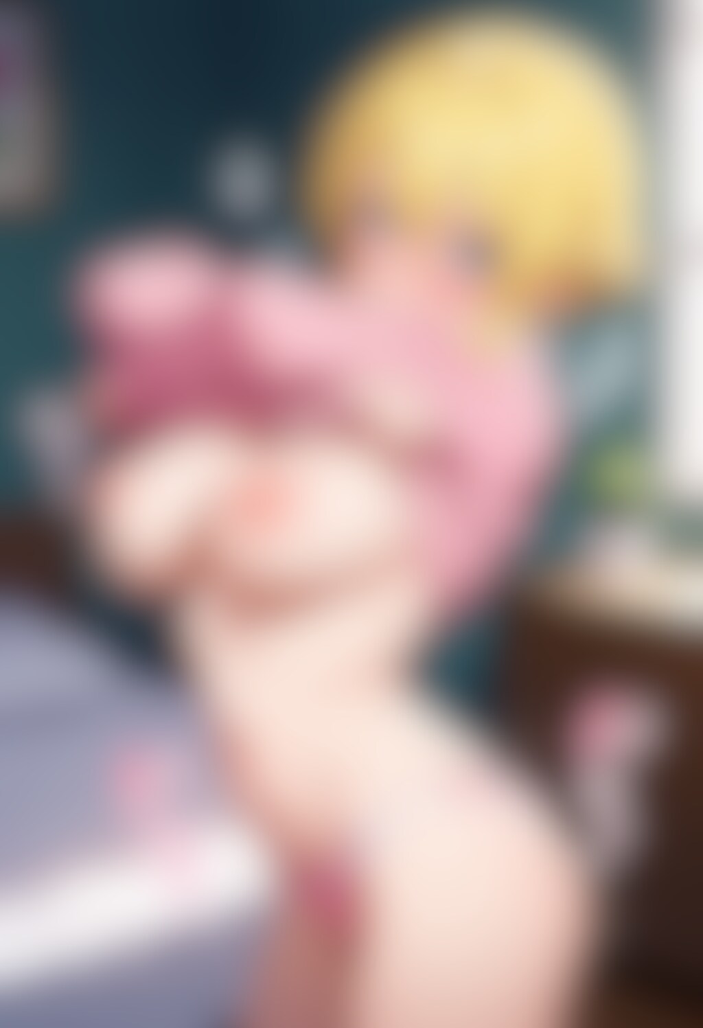 セーター脱ぎプルン