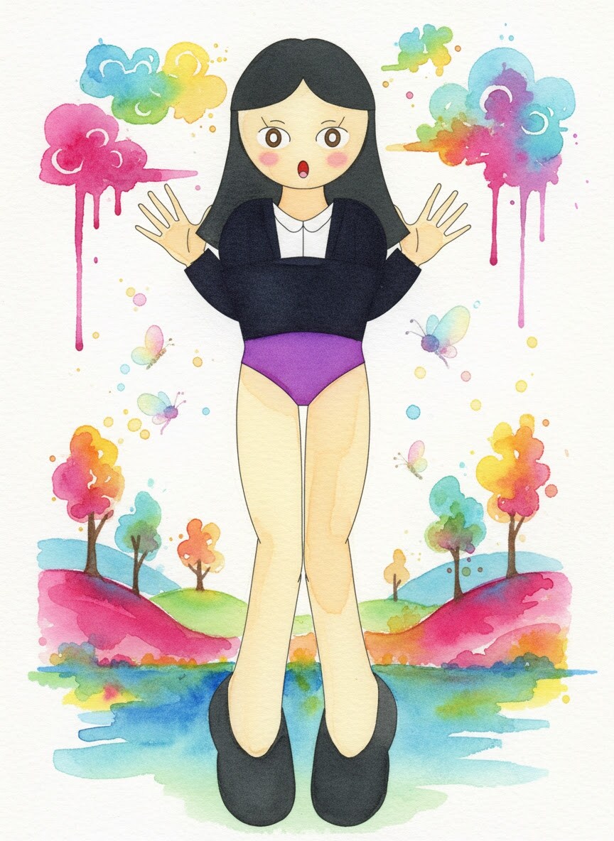 レオタスーツの女性