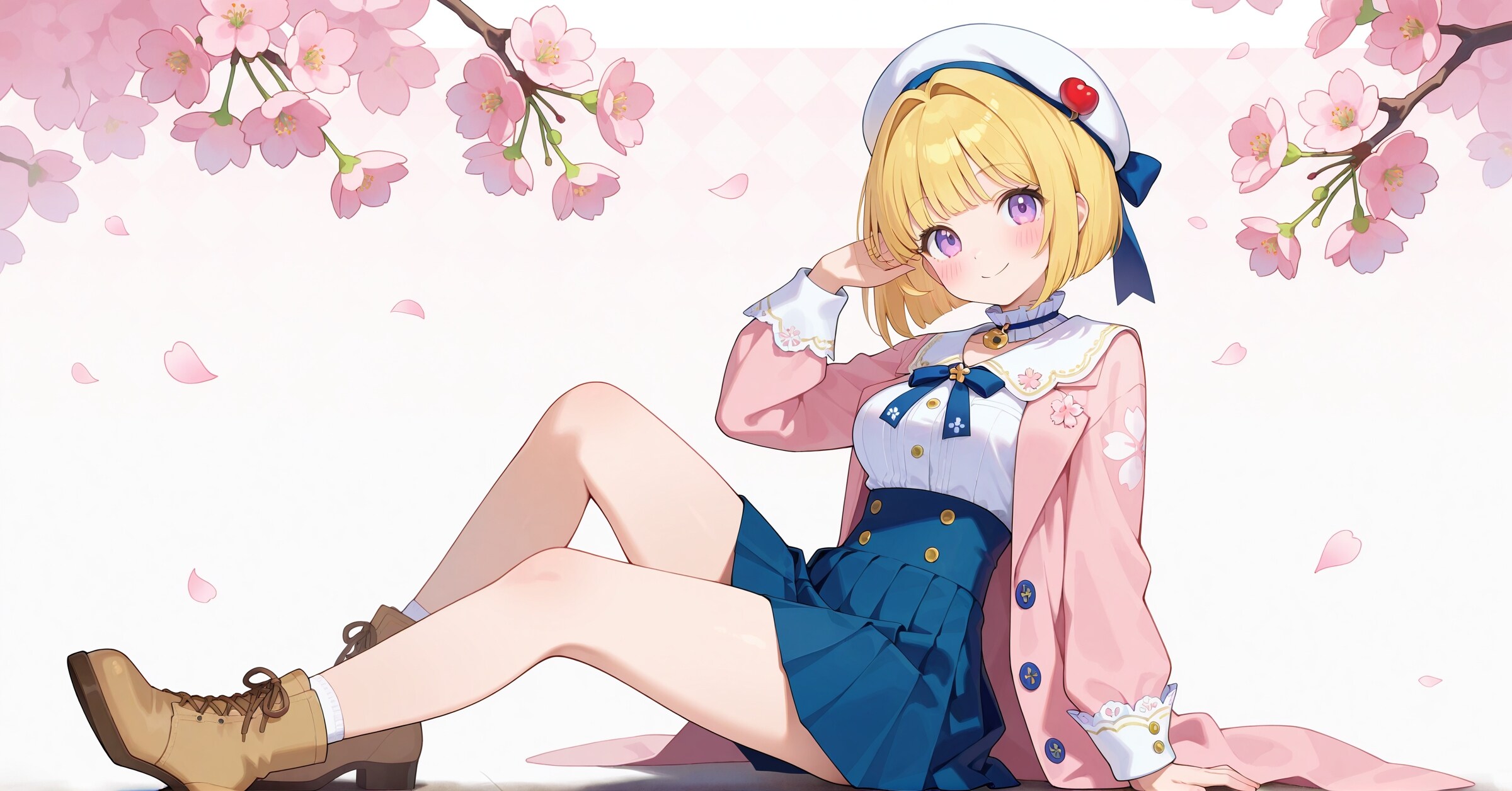 桜探検家コーデ