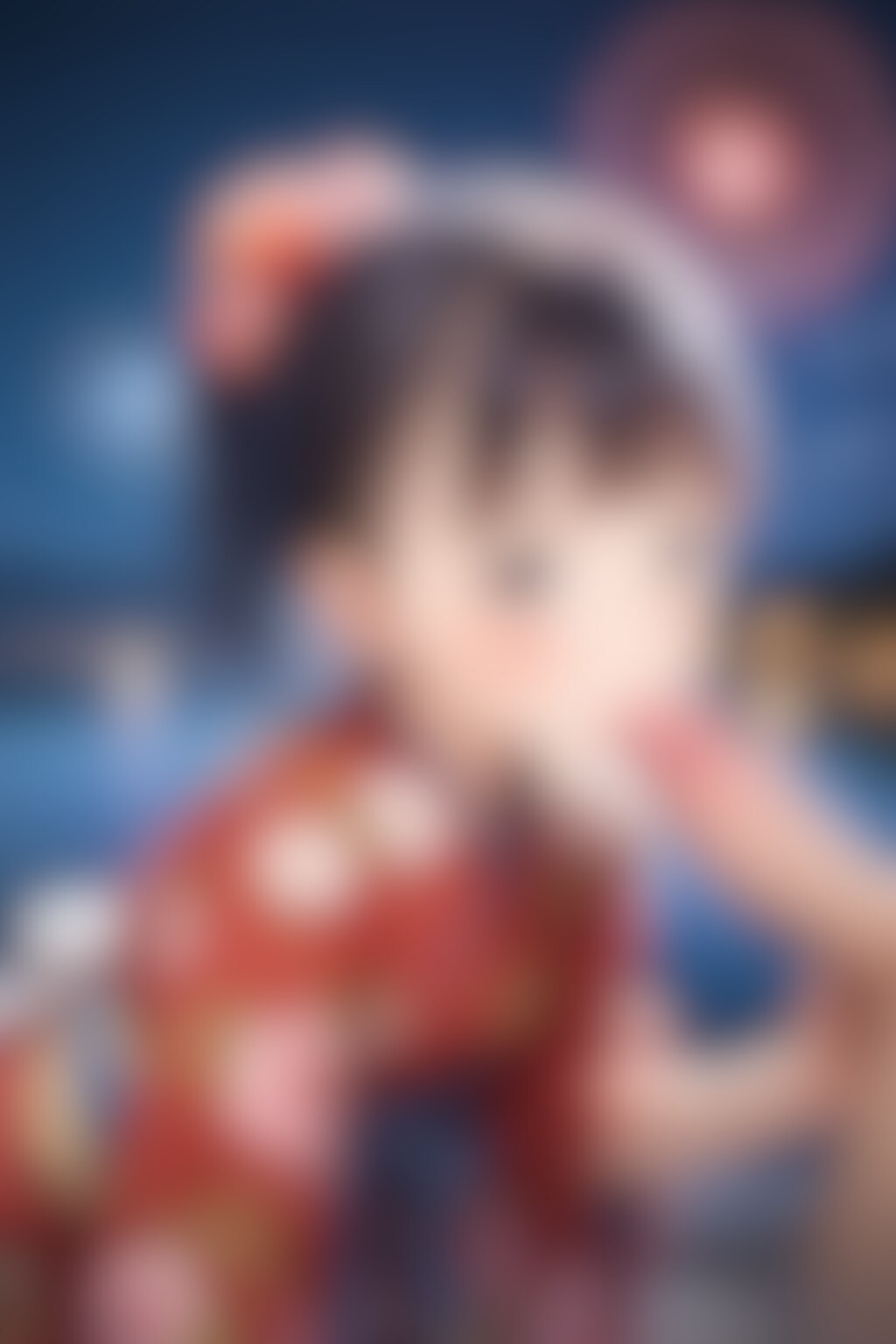 花火大会で浴衣姿の〇リJ〇ちゃんたちにフェラしてもらう（6枚）