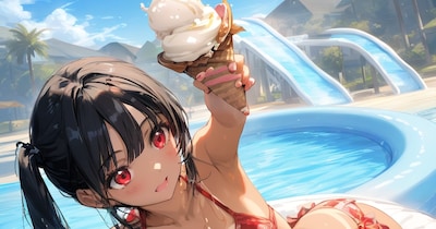 ねんがんのアイスクリームをてにいれたぞ