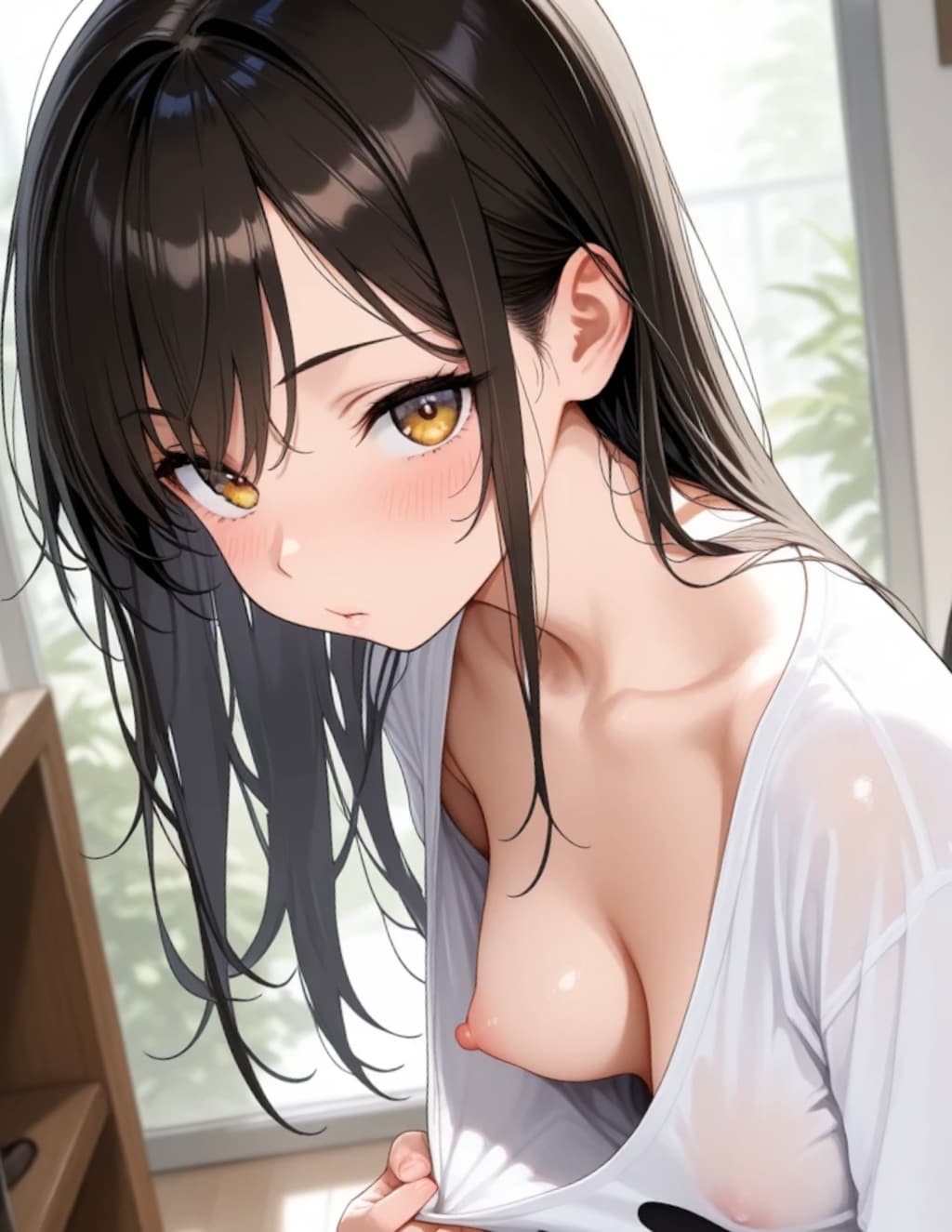 ノーブラおっぱい見せ