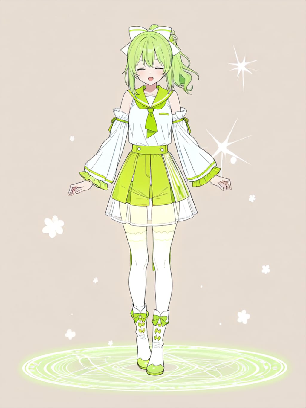 変身！、魔法少女きみどり【パラパライラスト】