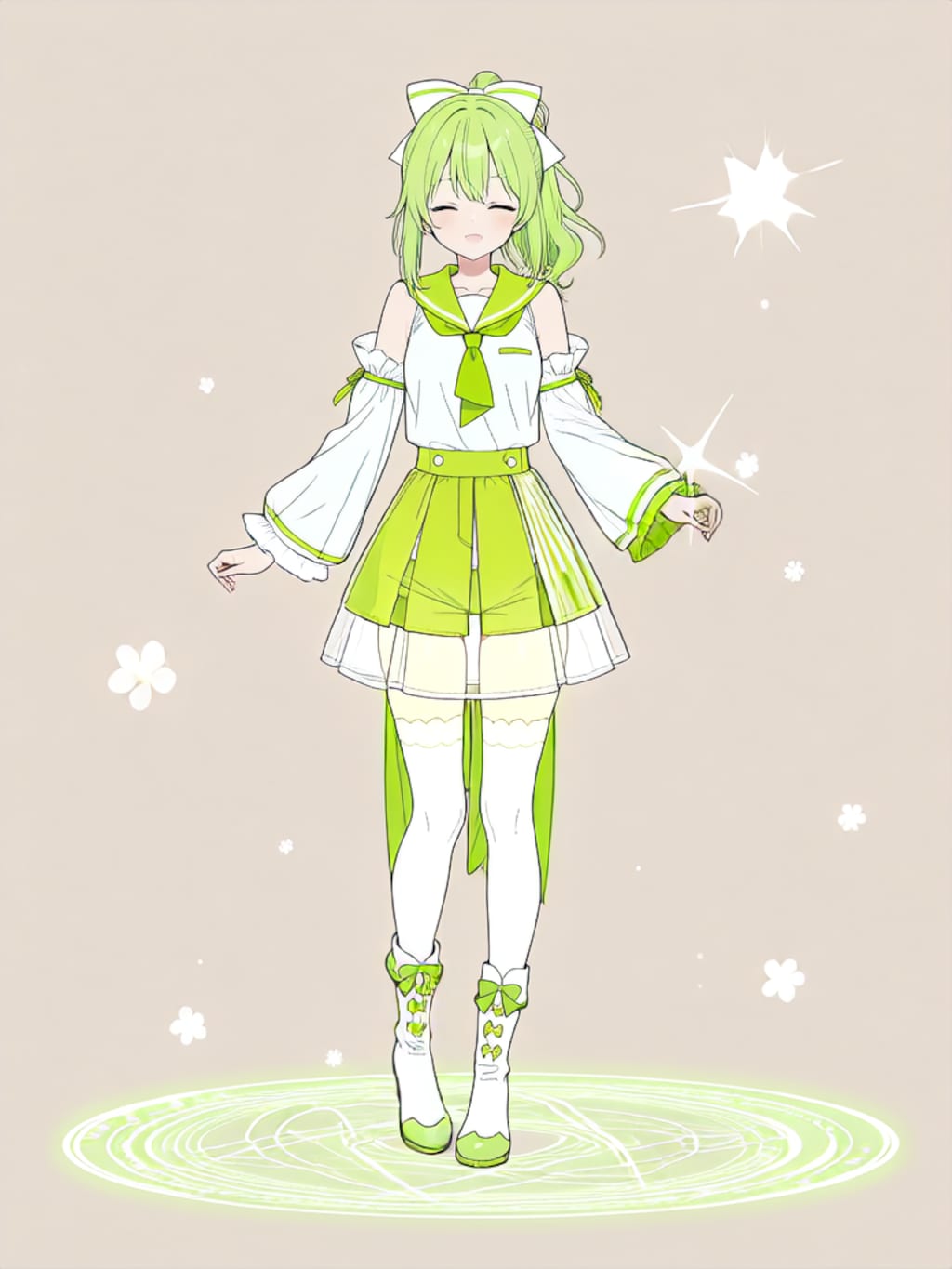 変身！、魔法少女きみどり【パラパライラスト】