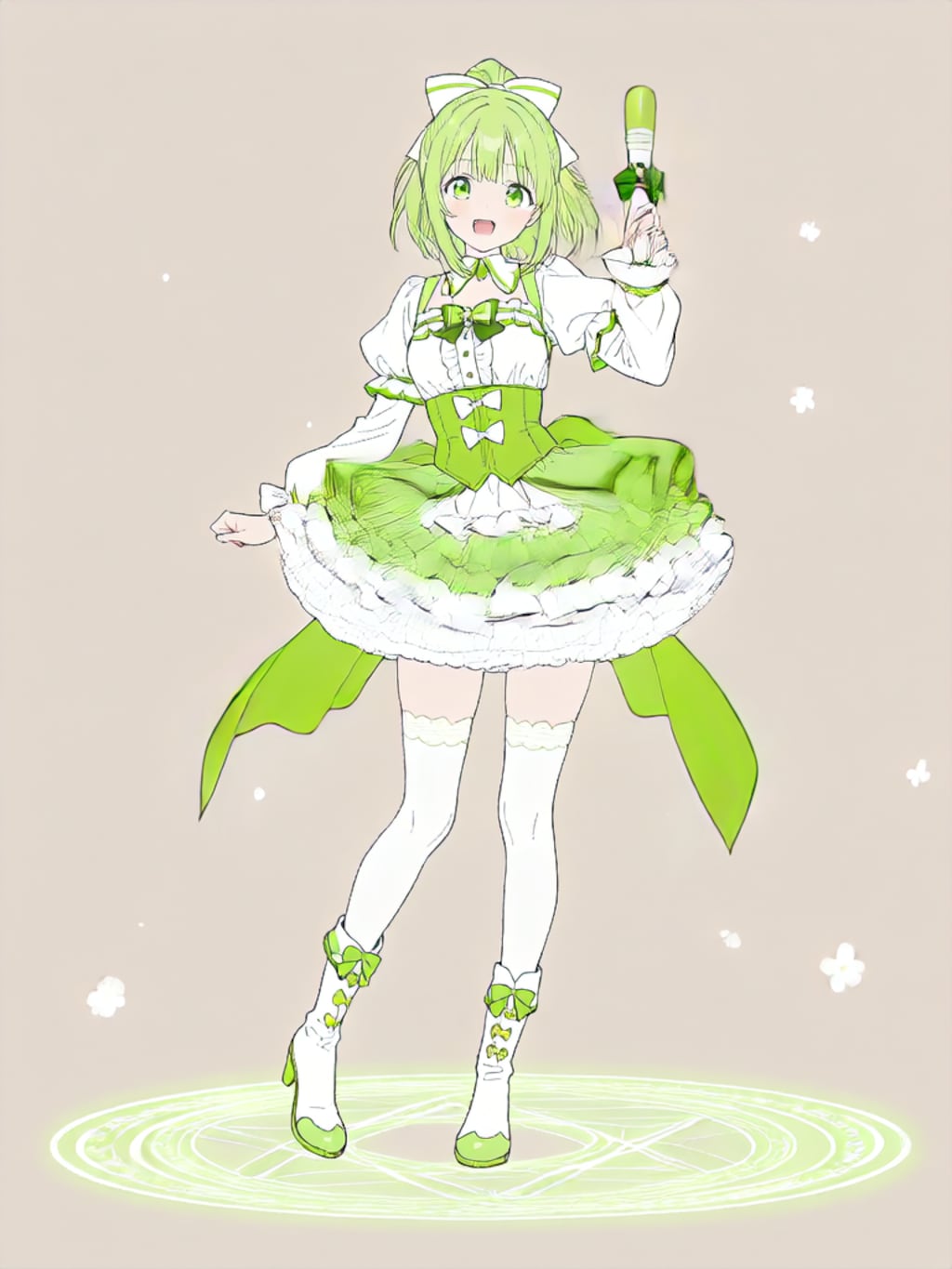 変身！、魔法少女きみどり【パラパライラスト】