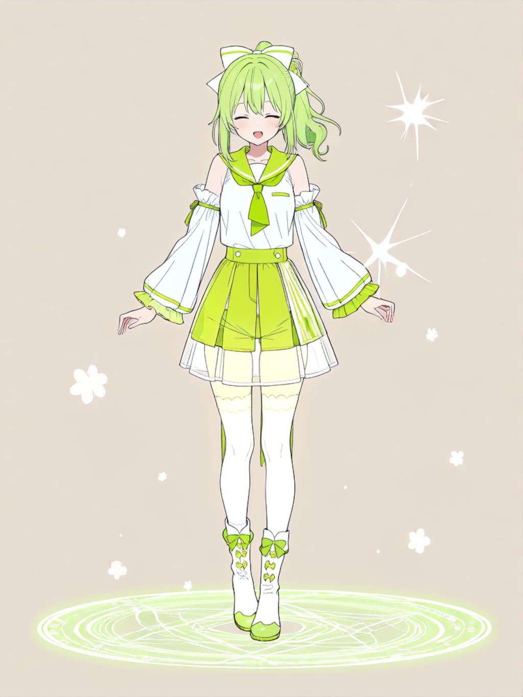 変身！、魔法少女きみどり【パラパライラスト】