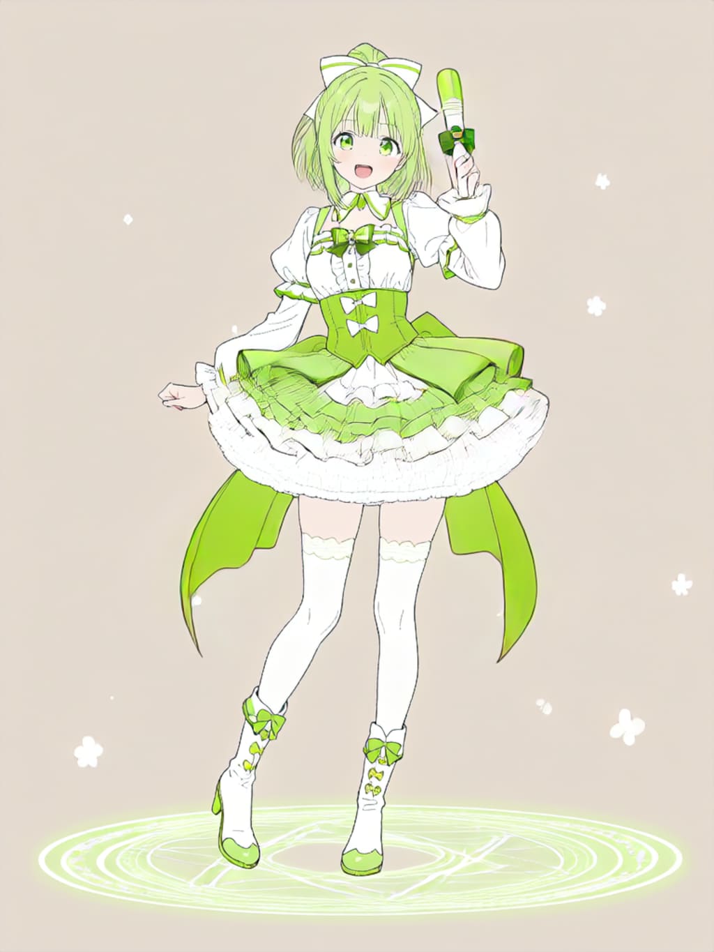 変身！、魔法少女きみどり【パラパライラスト】