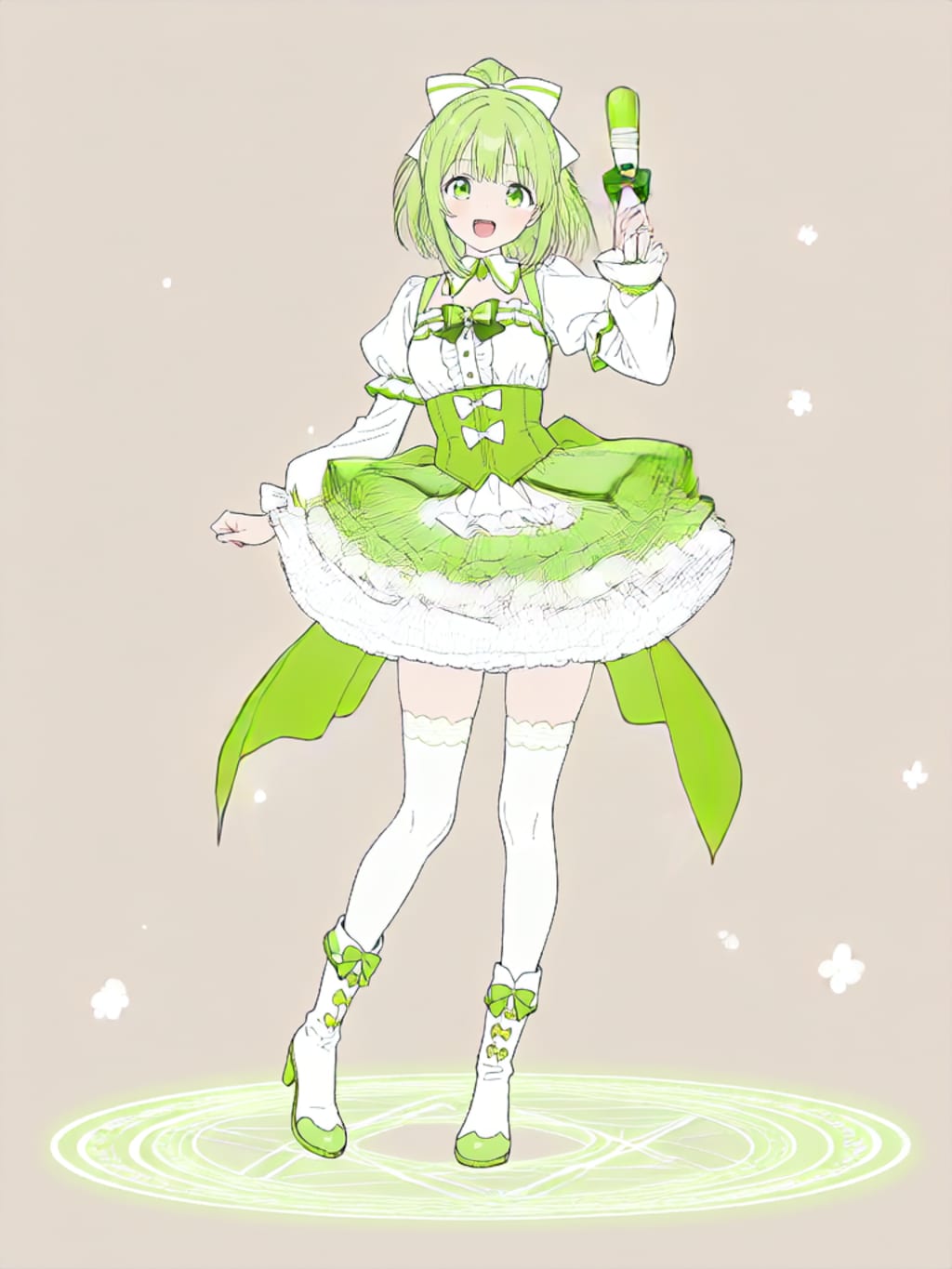 変身！、魔法少女きみどり【パラパライラスト】