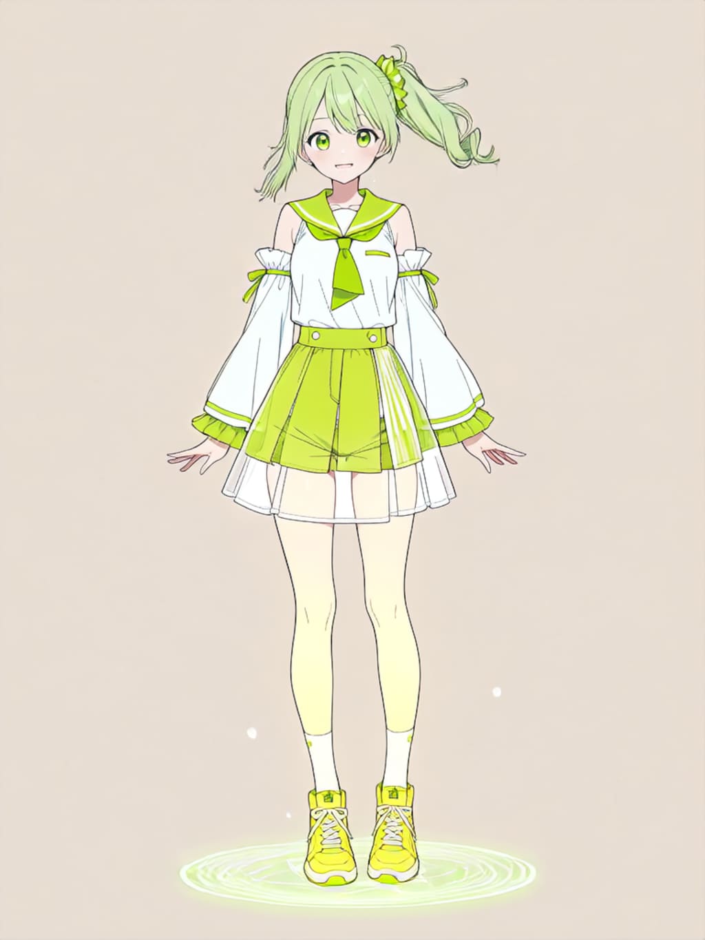 変身！、魔法少女きみどり【パラパライラスト】