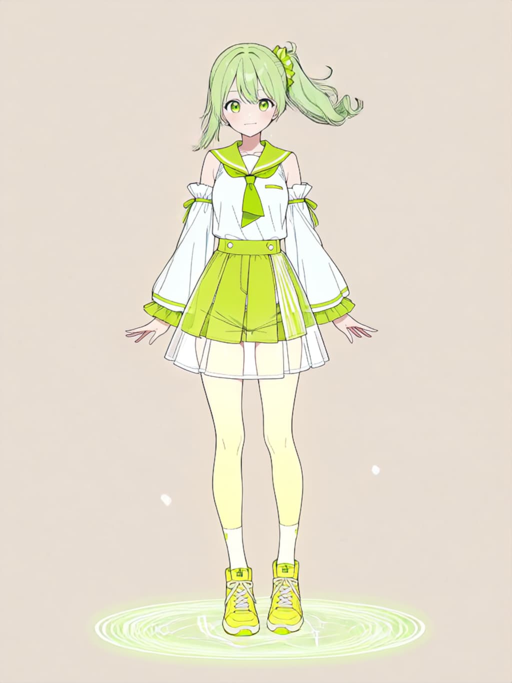 変身！、魔法少女きみどり【パラパライラスト】